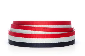 1.25" Red-White-Blue Cloth Strap