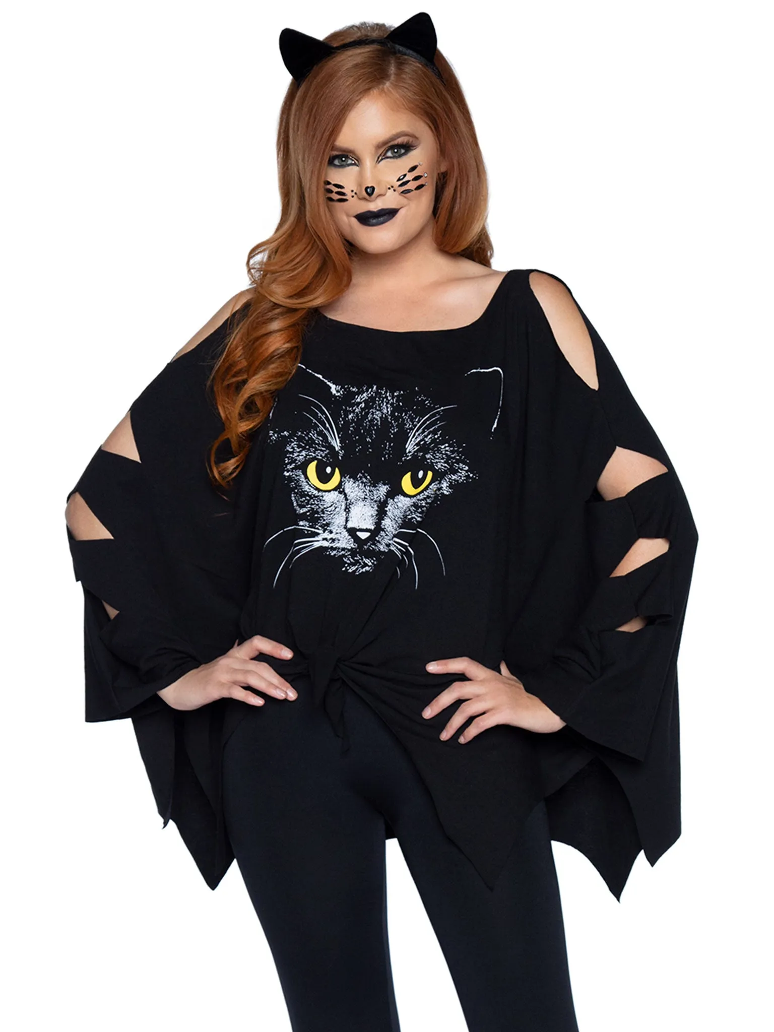 2PC Cat Poncho Costume