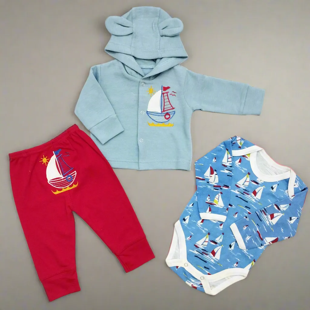 3 Pieces Suit Set - Ship