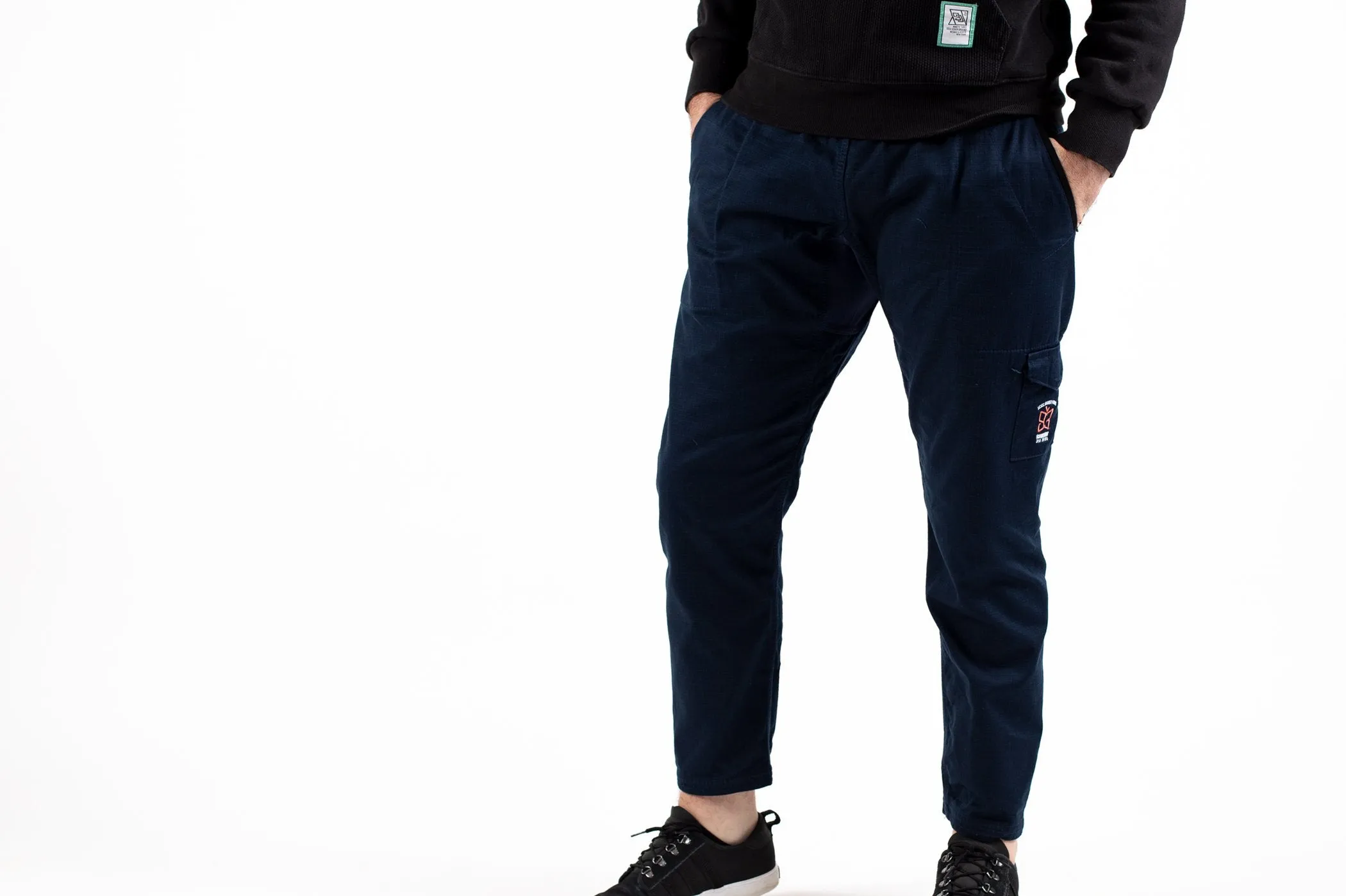 93brand "Butterfly Originals" Casual Gi Pants - Dark Blue