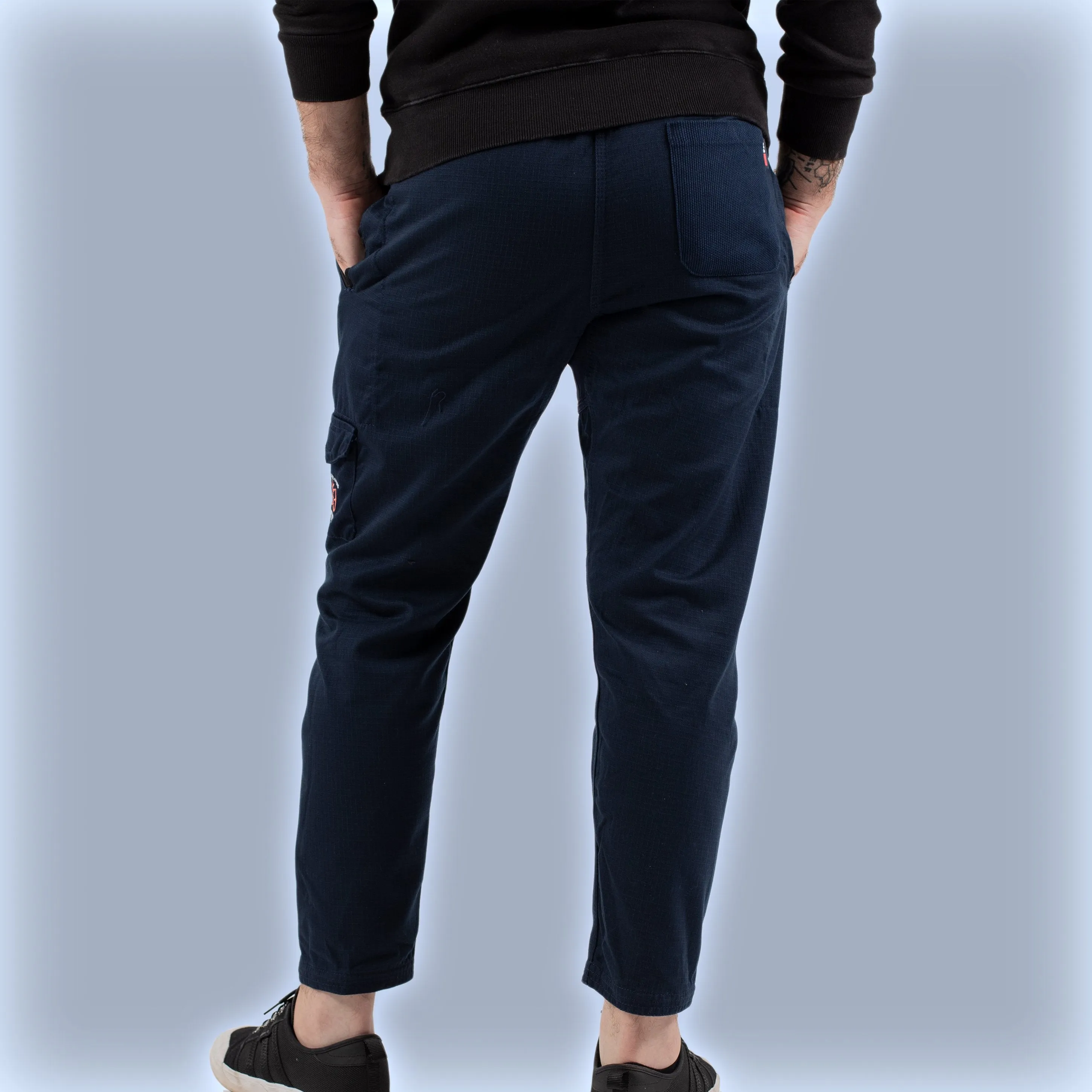 93brand "Butterfly Originals" Casual Gi Pants - Dark Blue