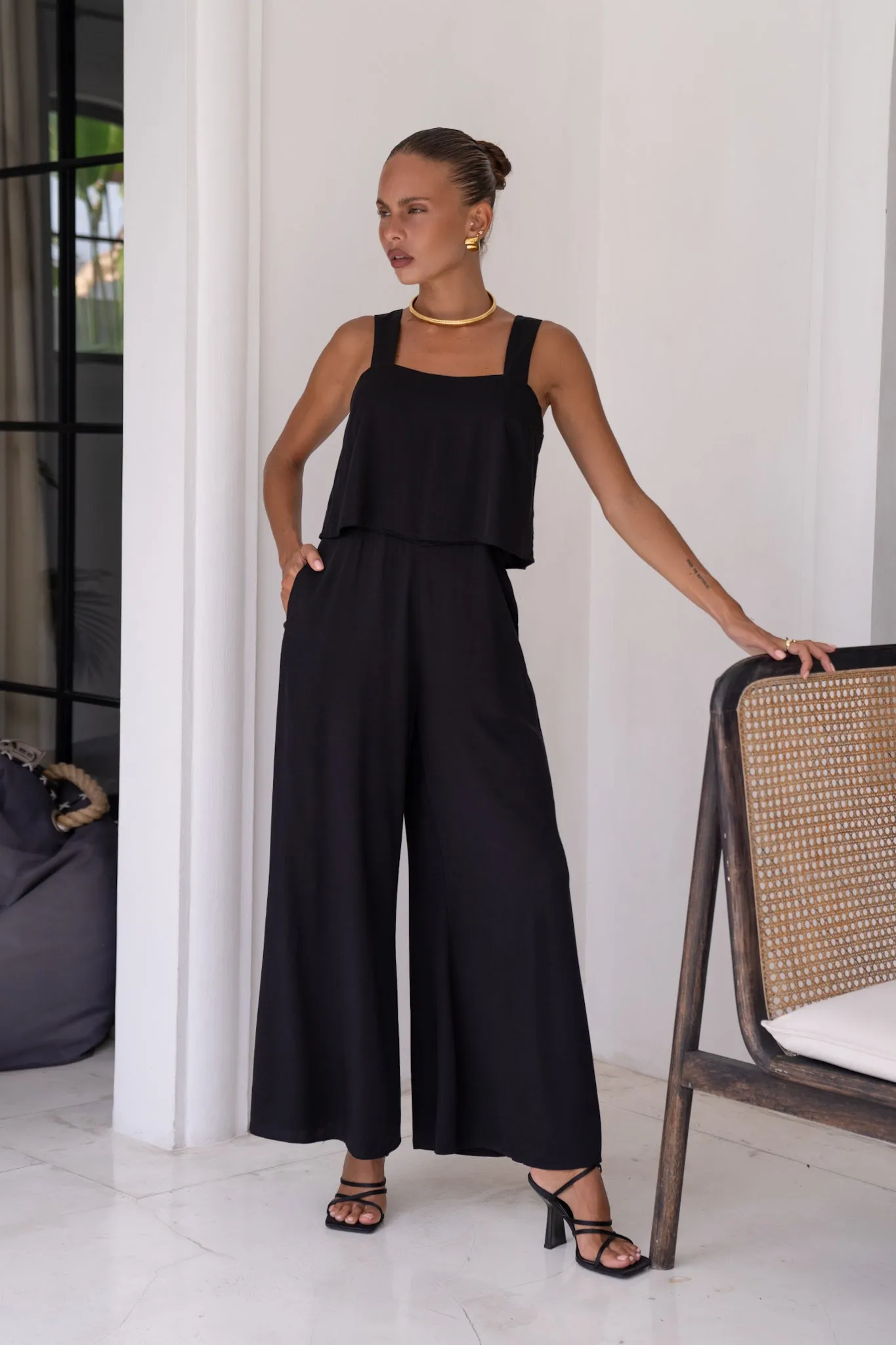 Adele Black Jumpsuit