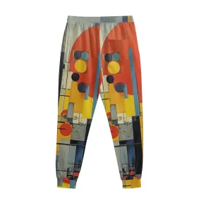 All-Over Print Men's Sweatpants With Waistband227 multicolored, abstract, print