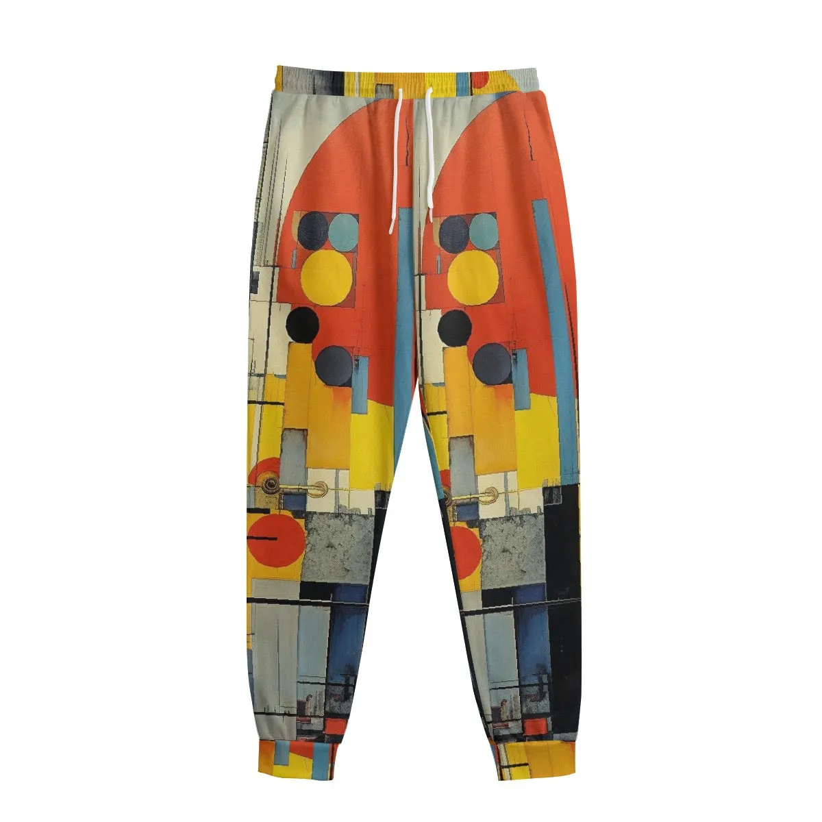 All-Over Print Men's Sweatpants With Waistband227 multicolored, abstract, print