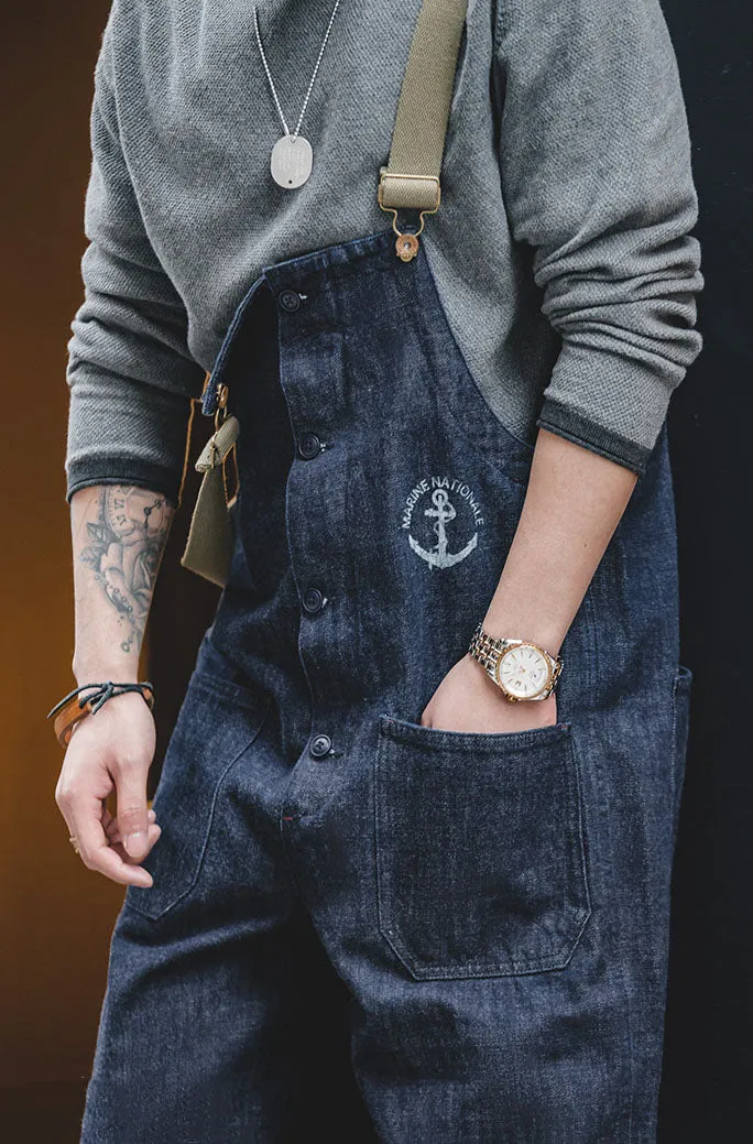 American Retro Marine Deck Straight Men's Overalls