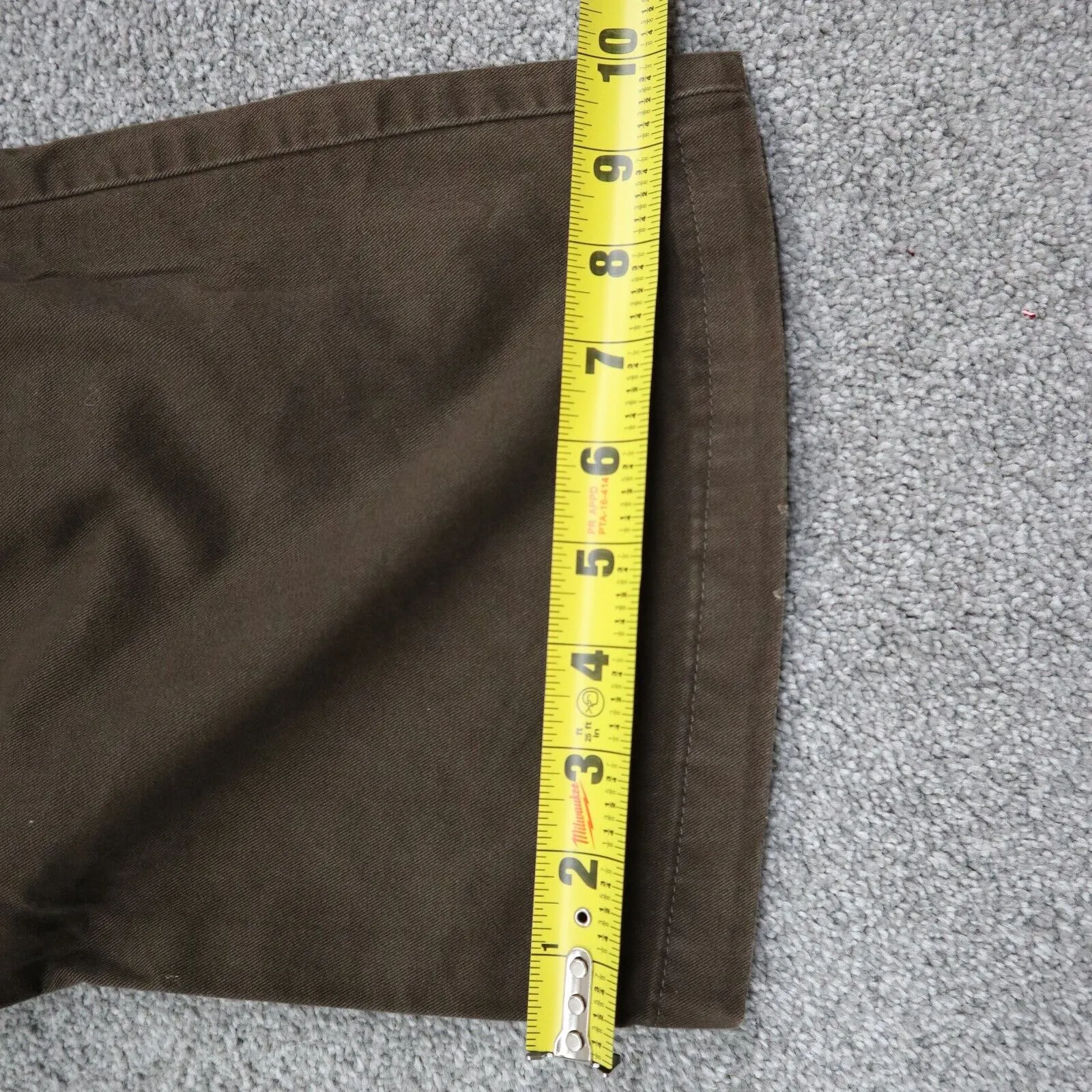 Ann Taylor Womens Chino Pants Boot Cut Waist Casual Stretch Brown Size 6