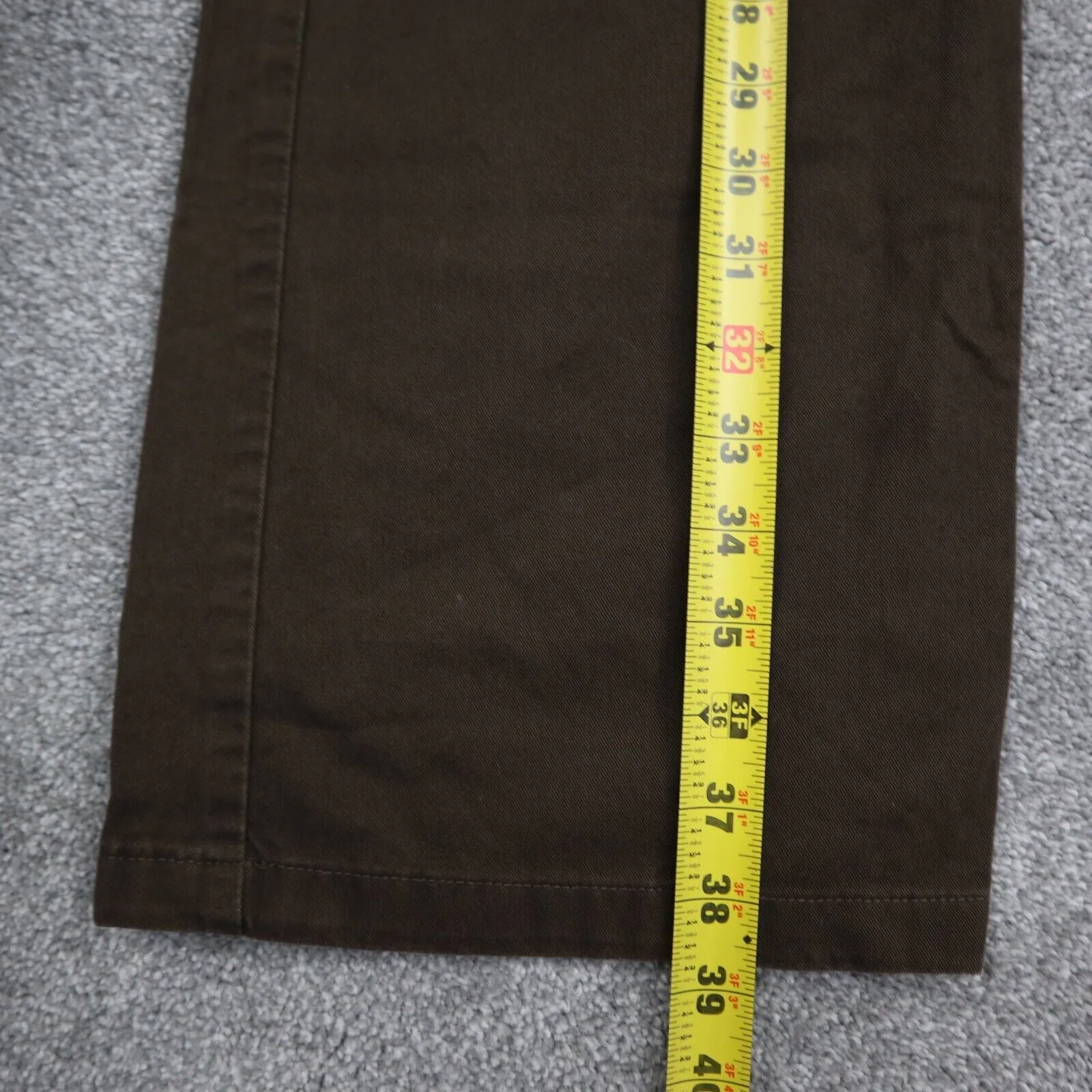 Ann Taylor Womens Chino Pants Boot Cut Waist Casual Stretch Brown Size 6