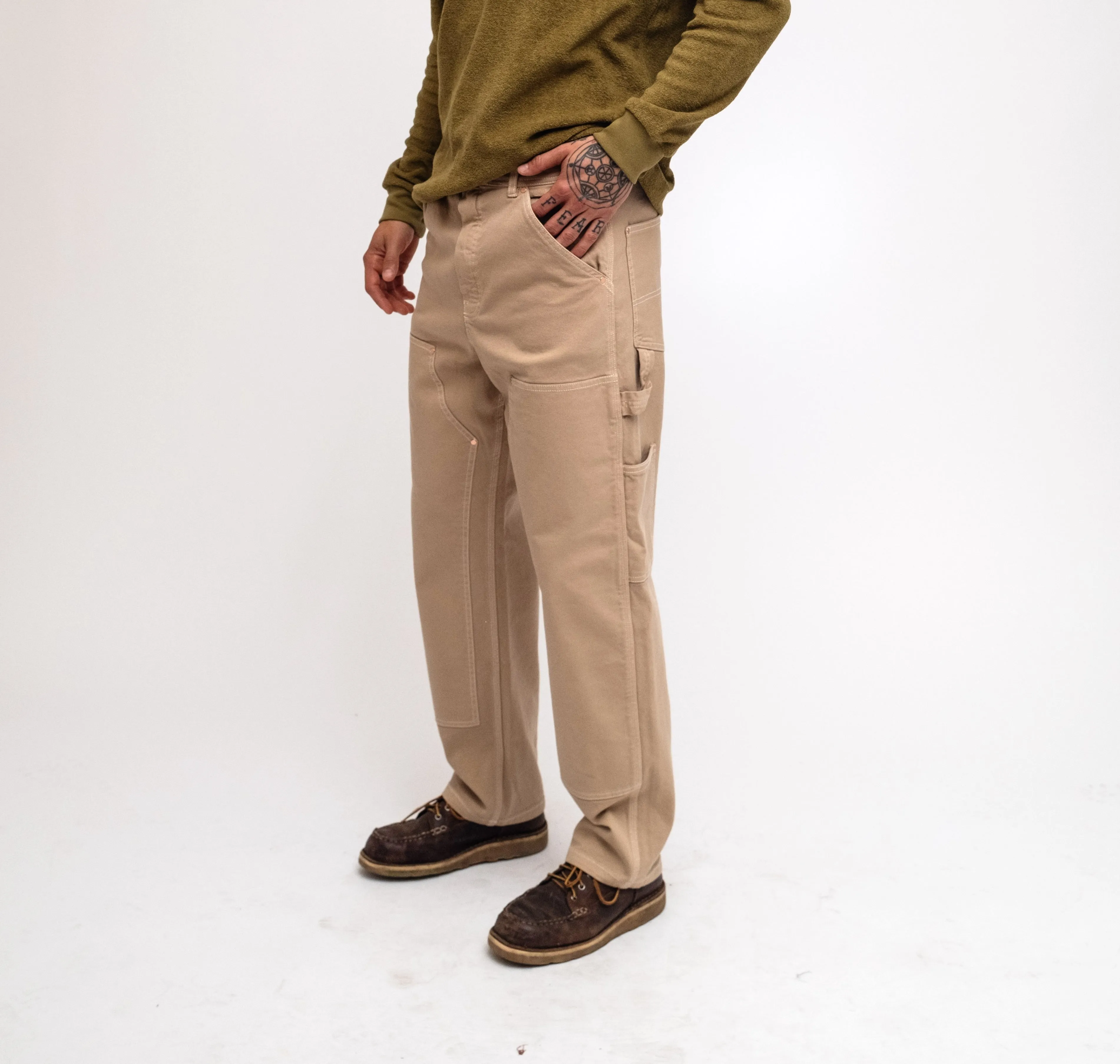 Antique Khaki Duck Double Knee Pant