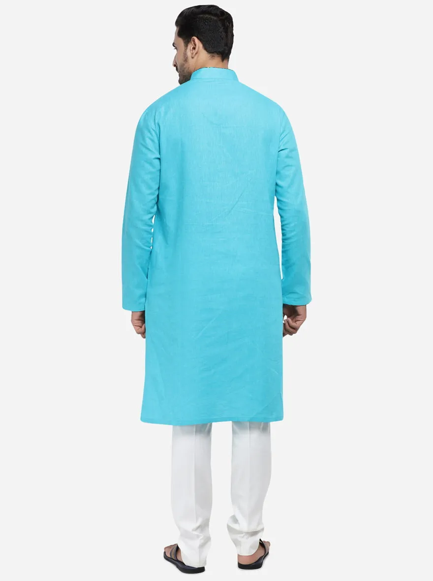 Aqua Blue Kurta | Azania