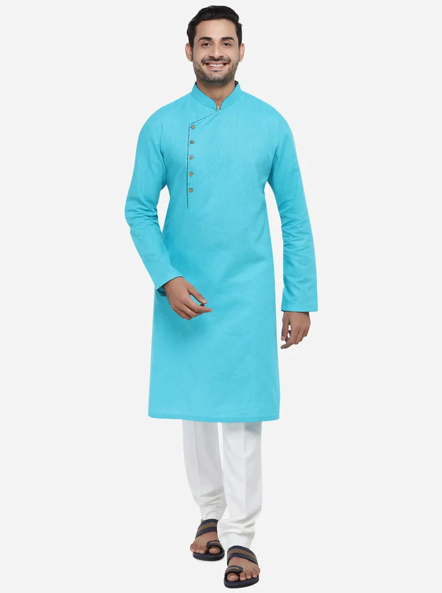 Aqua Blue Kurta | Azania