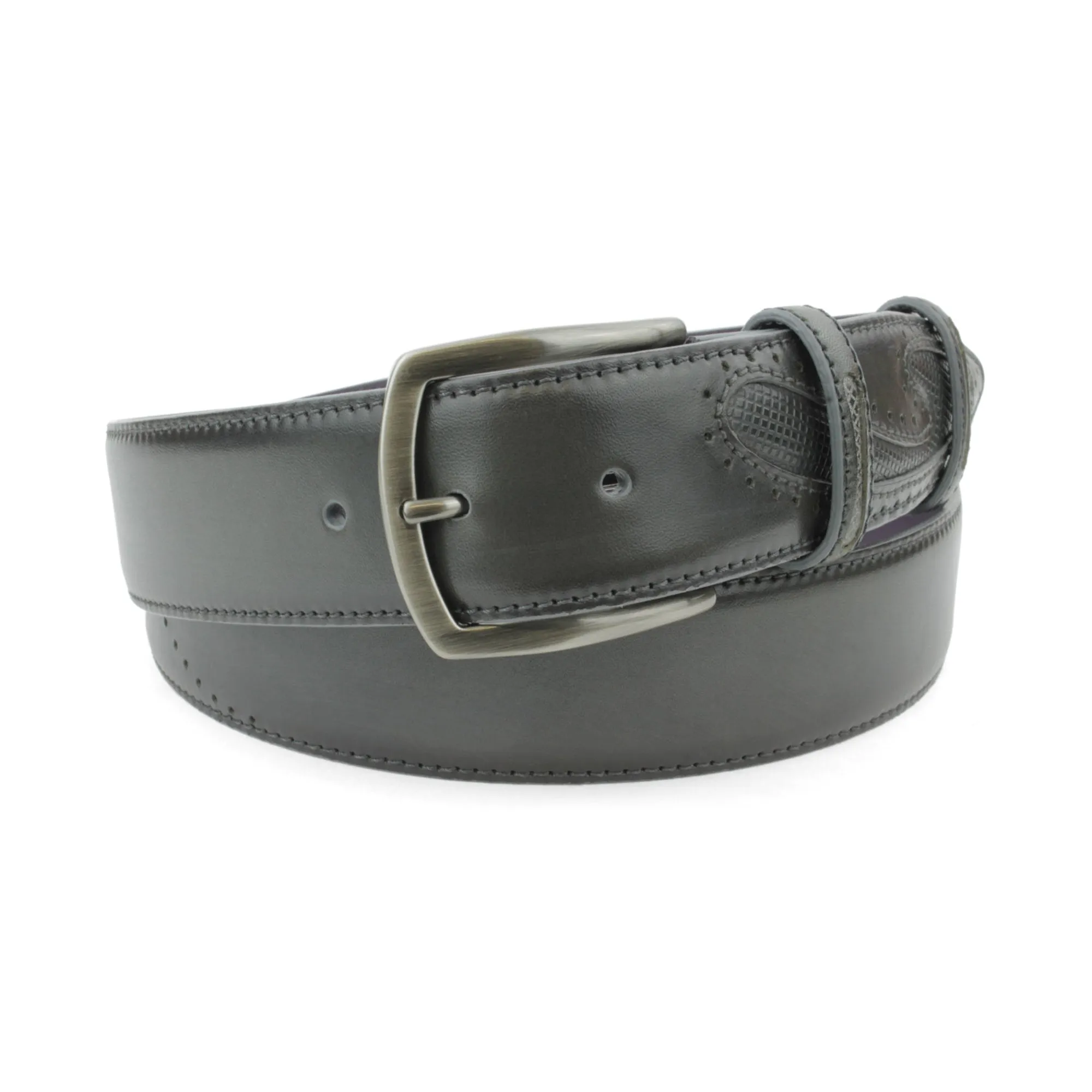 Asphalt Grey Silverado Gunmetal Buckle Belt