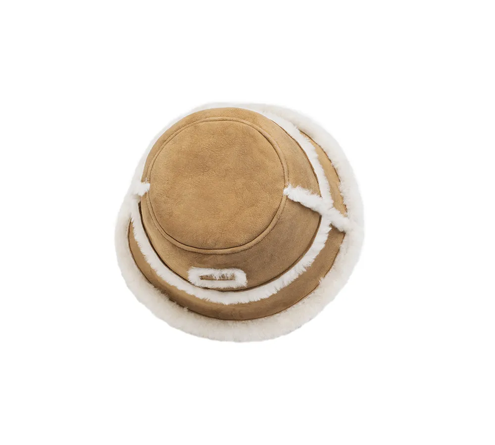 AUSTRALIAN SHEPHERD® Fluffy Sheepskin Wool Bucket Stacea Hat