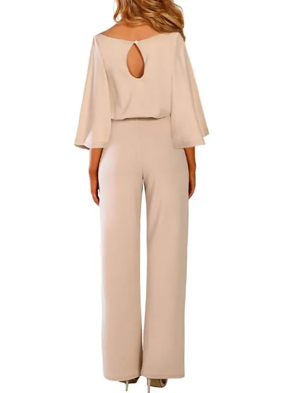 Autumn Casual Long Sleeve Loose Wide Leg Pants Suit