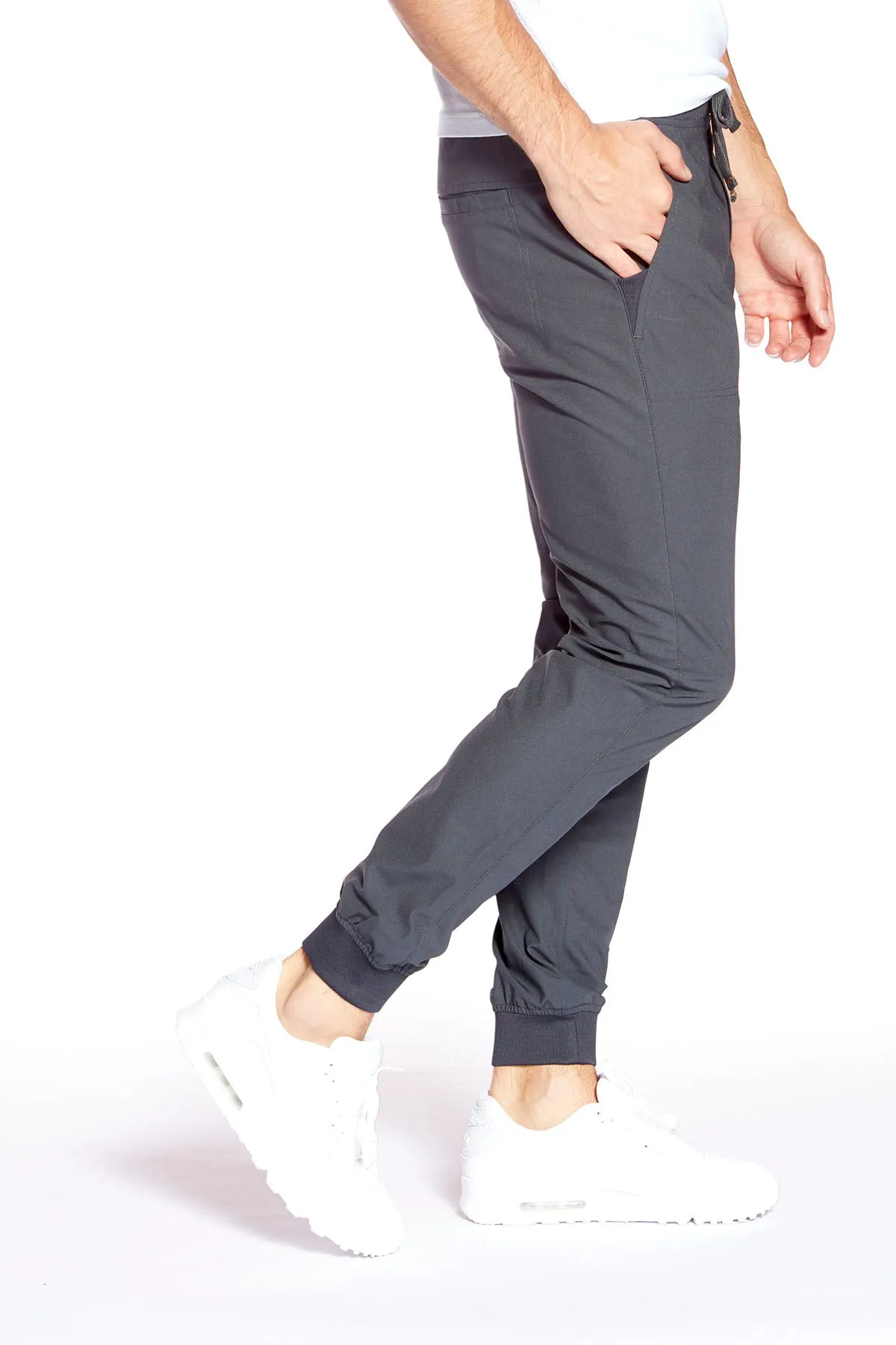 AXEL - Pull-On Jogger with Elasticized Waist & Cuffs - Charcoal