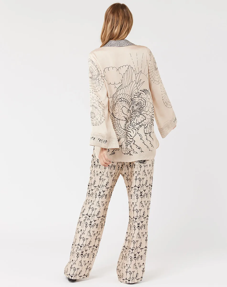 Bailey Straight Leg Blossom Printed Pants