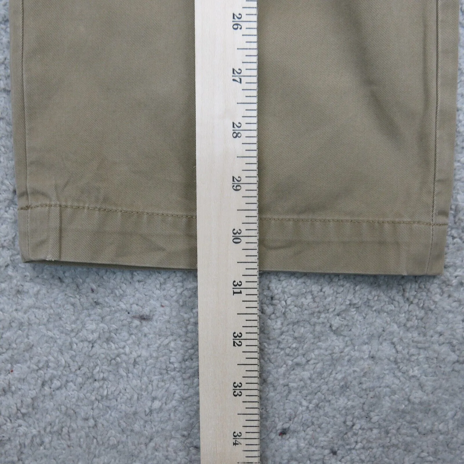 Banana Republic Mens Gavin Straight Fit Chino Pants Mid Rise Beige Size W33XL34