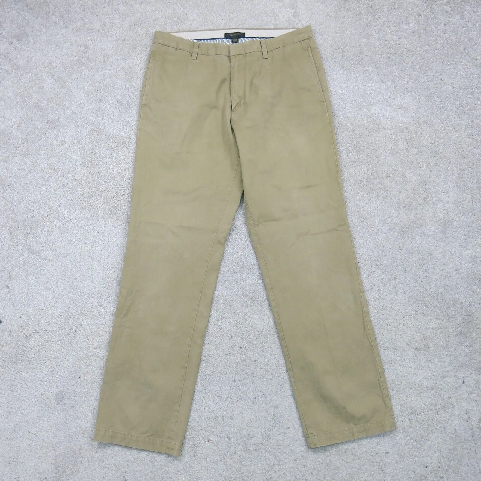 Banana Republic Mens Gavin Straight Fit Chino Pants Mid Rise Beige Size W33XL34