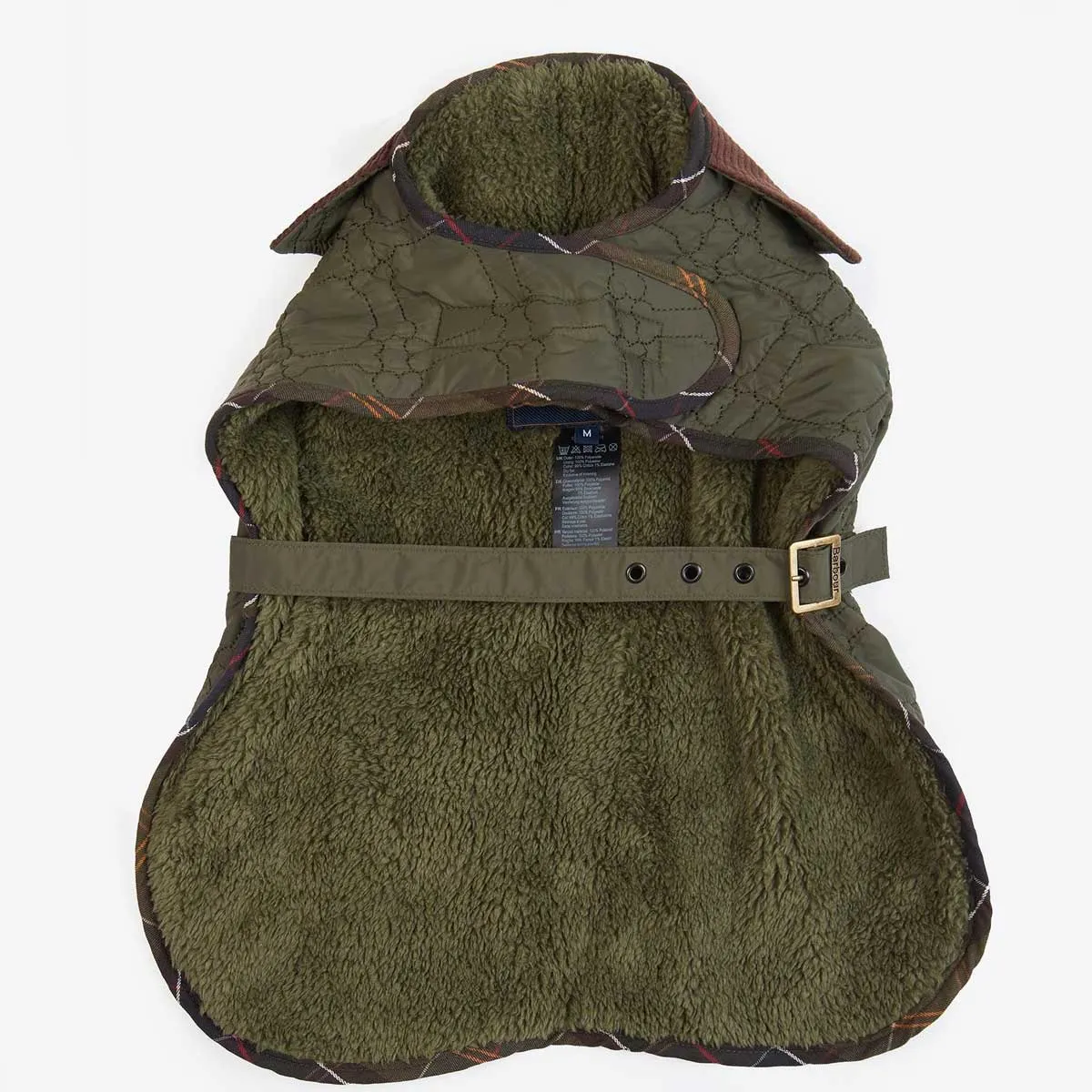 BARBOUR Dog Bone Quilted Dog Coat - Olive