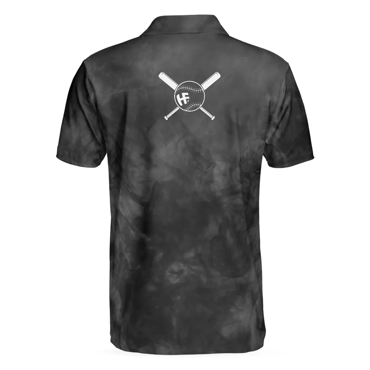 Baseball On Smoke Black Theme Polo Shirt, Smoke Baseball Striker Player Polo Shirt, Best Baseball Shirt For Men