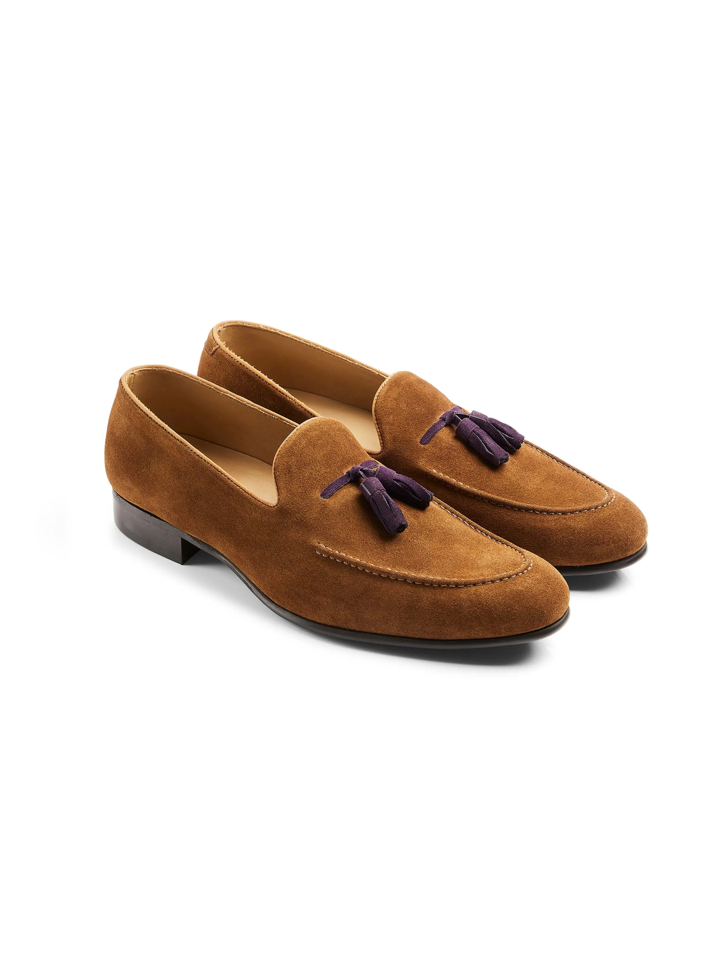 Bedingfeld - Cognac & Purple Suede