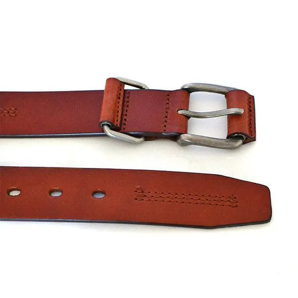 BENJI - Mens Brown Genuine Leather Belt