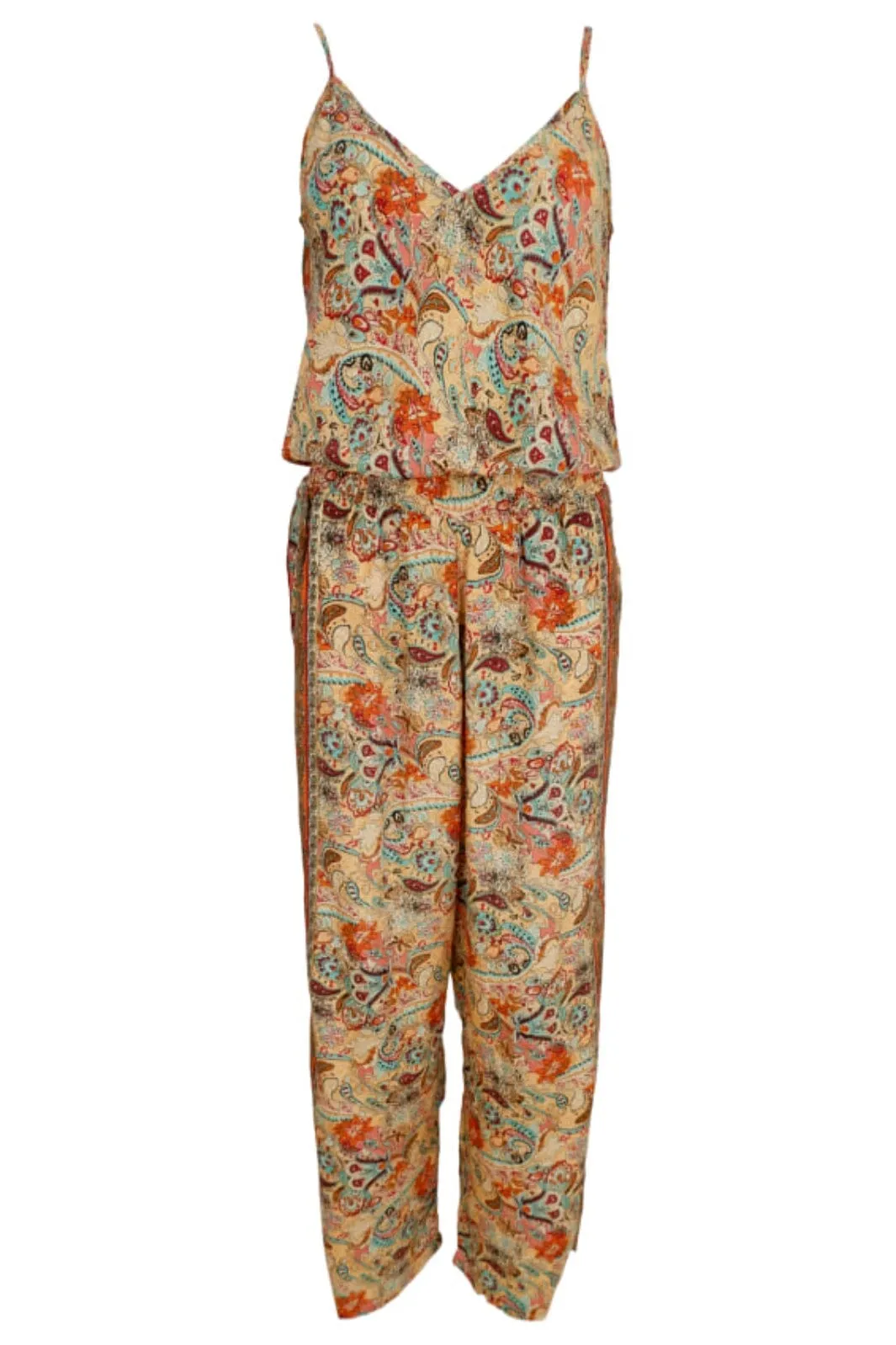 Black Colour - Bcluna Ella Jumpsuit - Botanical Peach