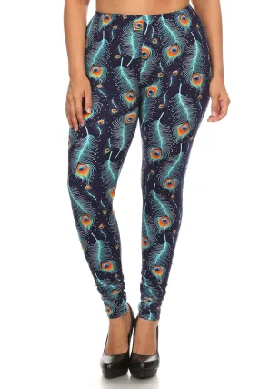 Blue Zone Planet |  Bella's Plus Size Print Leggings