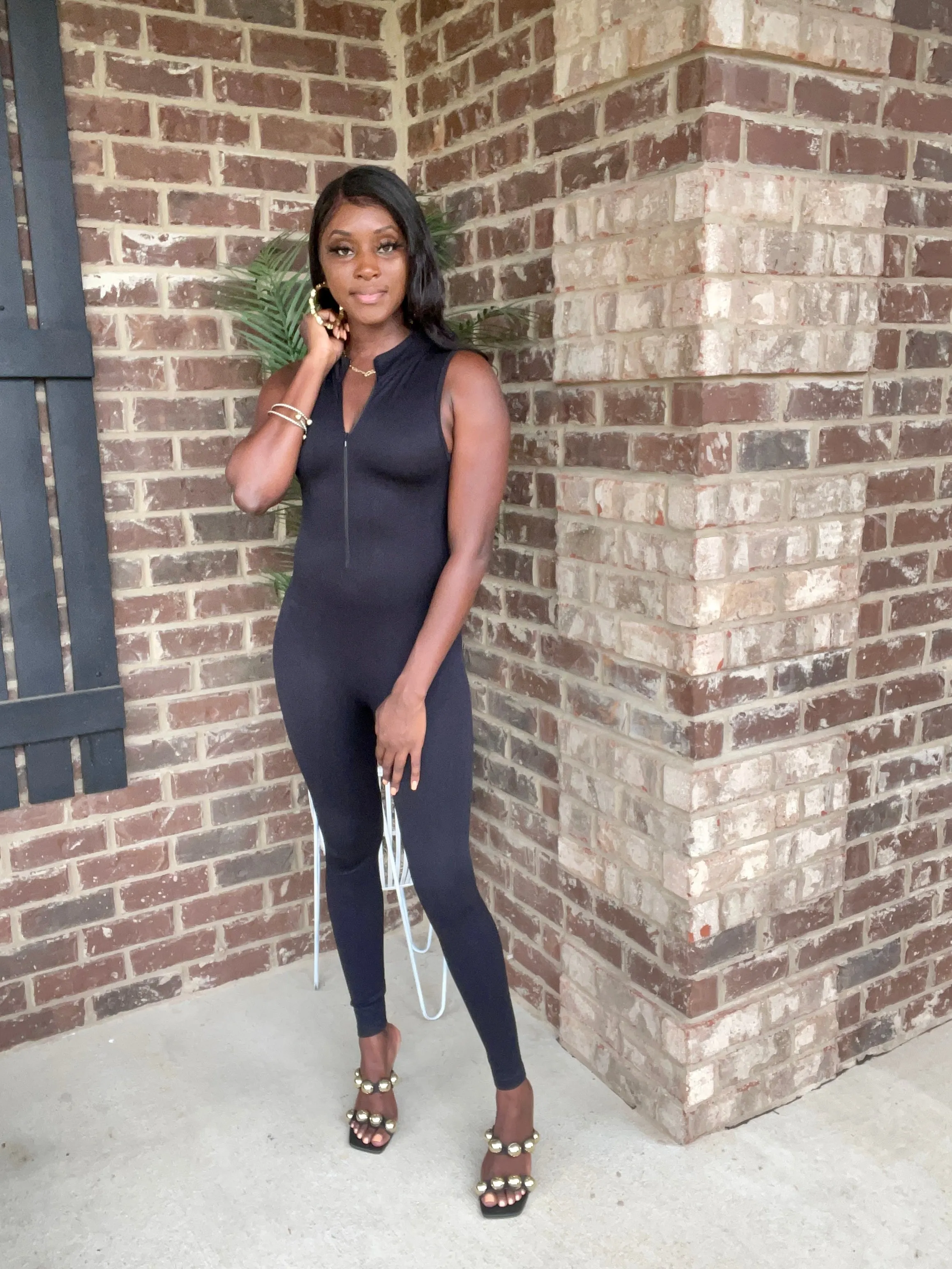 Body Con Jumpsuit | Black - FINAL SALE