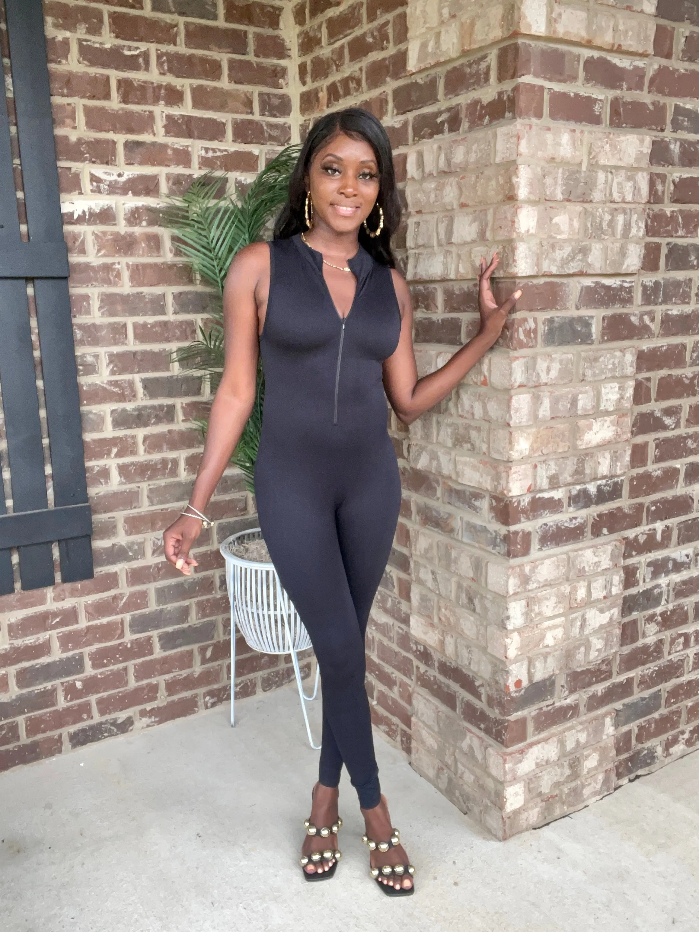 Body Con Jumpsuit | Black - FINAL SALE