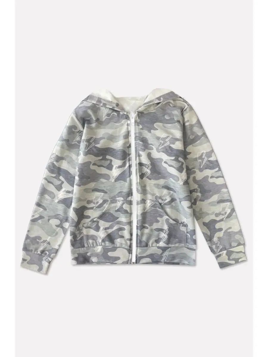 Boys Camo Hoodie