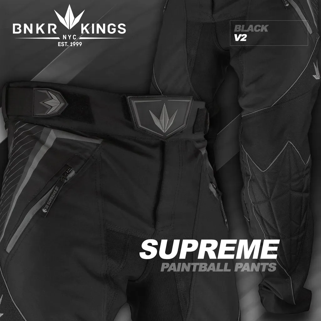 Bunkerkings V2 Supreme Paintball Pants - Black