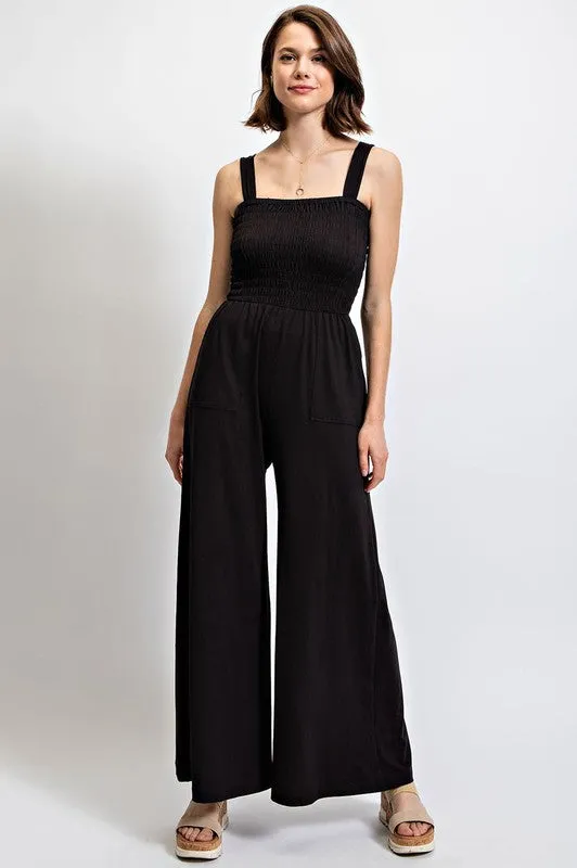 Buttersoft Smoking Black Jumpsuit