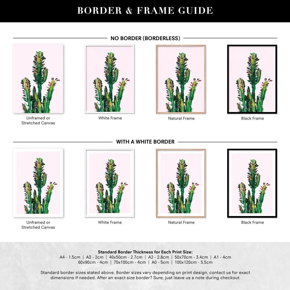 Cactus Succulent Tower - Art Print