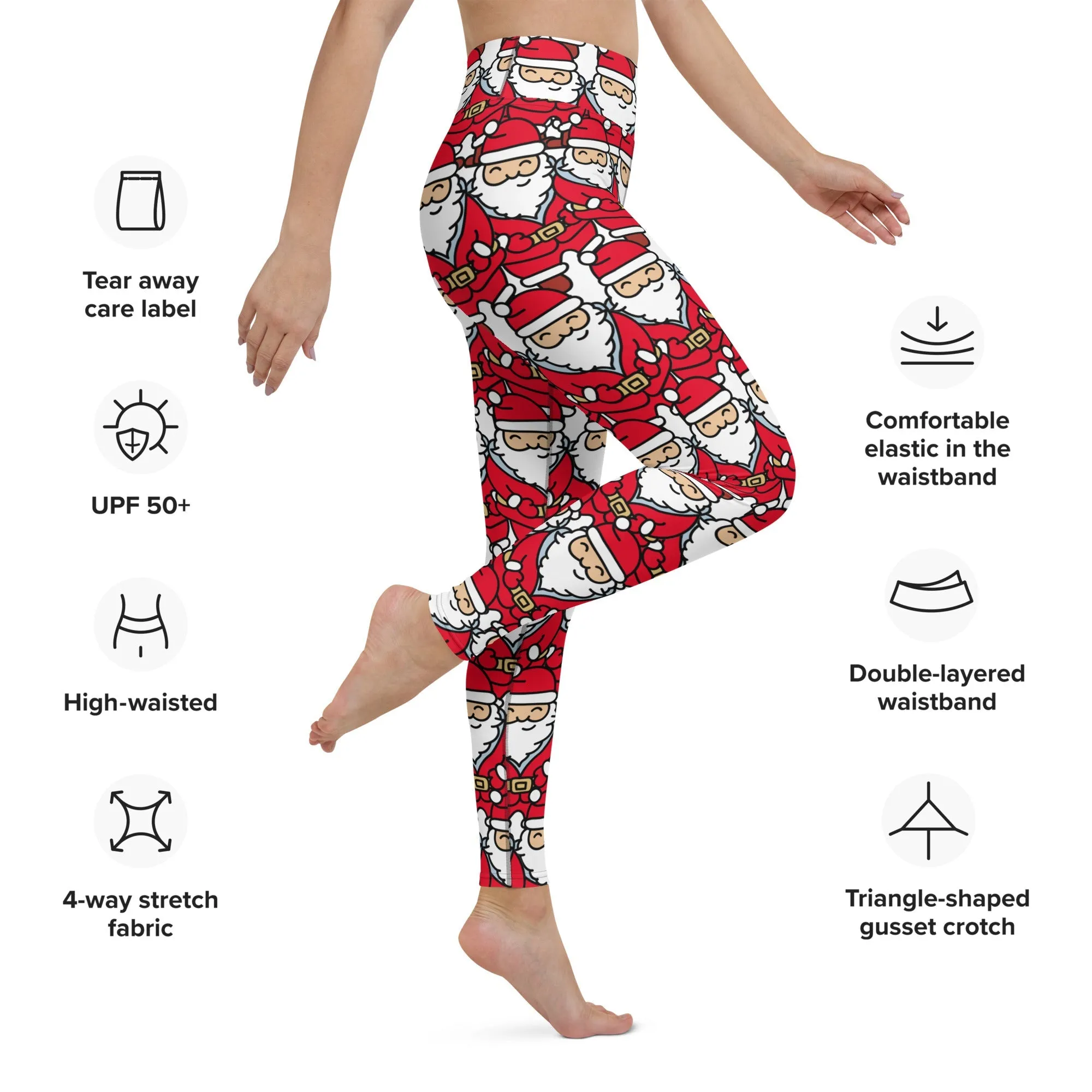 Cartoon Santa Yoga Leggings