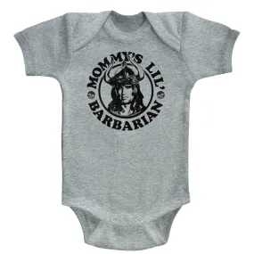 Conan Infant S/S Bodysuit - Mommy'S Barbarian - Heather Gray Heather