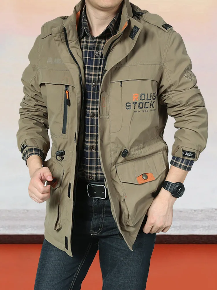 Coofandy Classic Casual Outdoor Hooded  Work Jacket