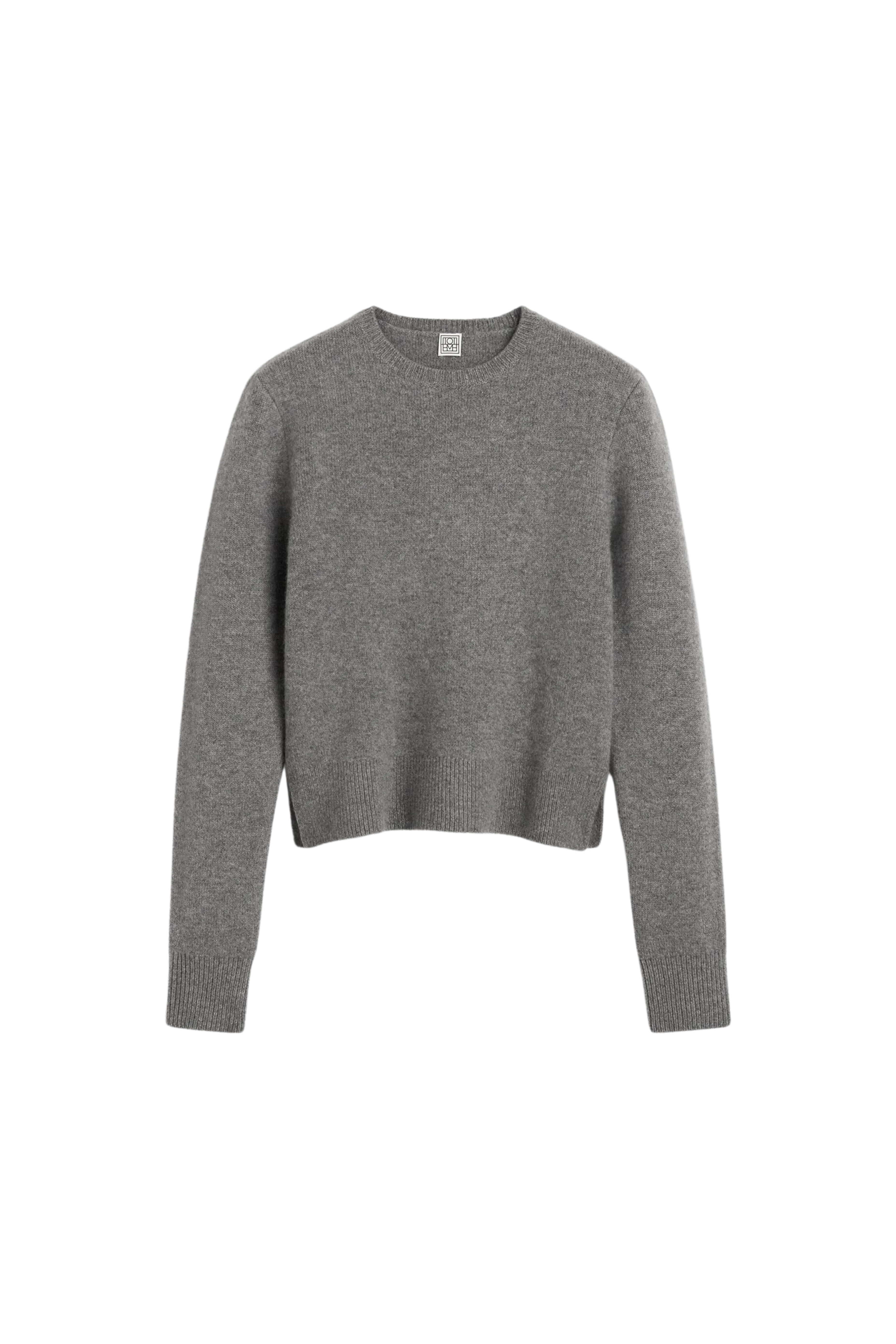 Cropped Crew-Neck Knit