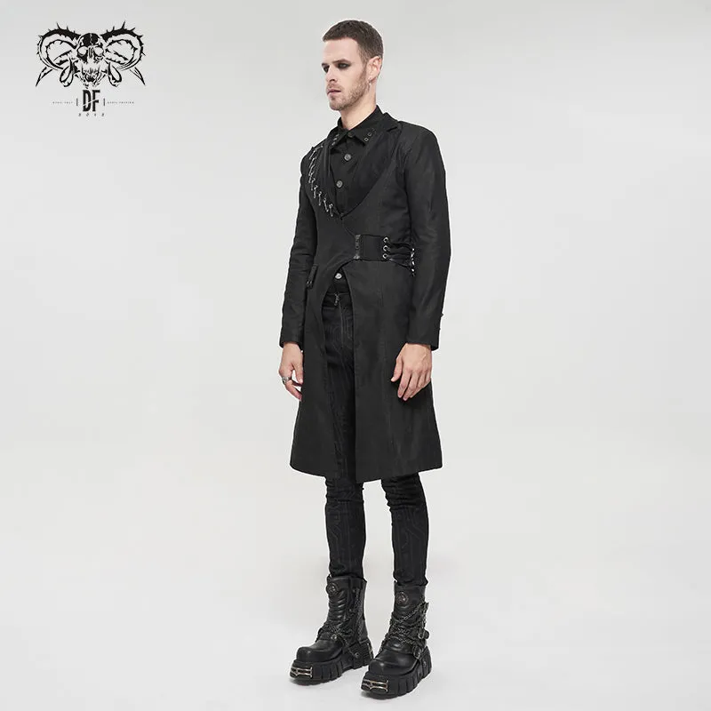 CT185 Everyday punk gentleman midi coat