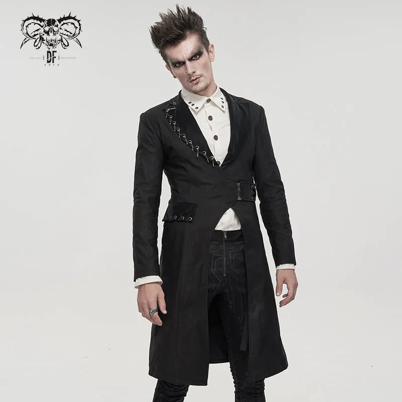 CT185 Everyday punk gentleman midi coat