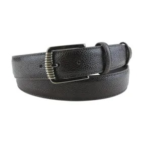 Dark Creme Brulee Scotch Texture Burnished Gunmetal Belt