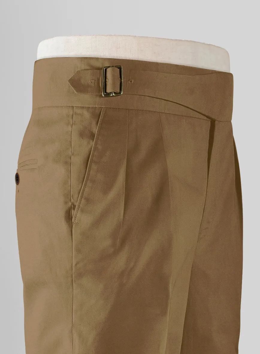 Dark Khaki Chino Gurkha Trousers