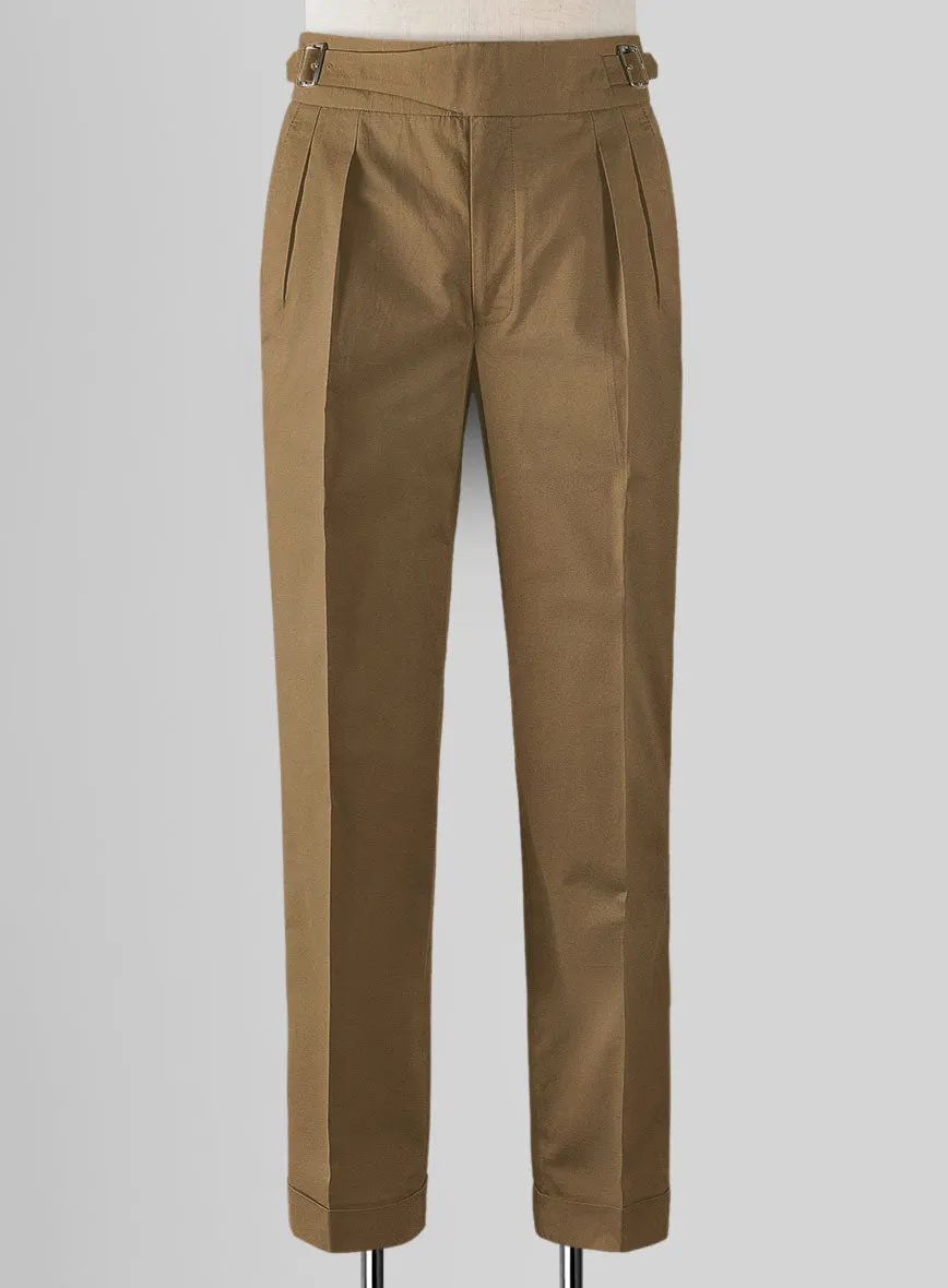 Dark Khaki Chino Gurkha Trousers