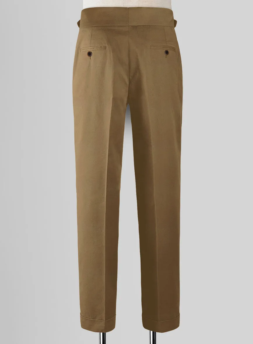 Dark Khaki Chino Gurkha Trousers