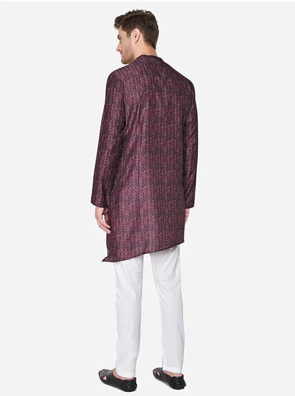 Deep Wine Kurta | Azania