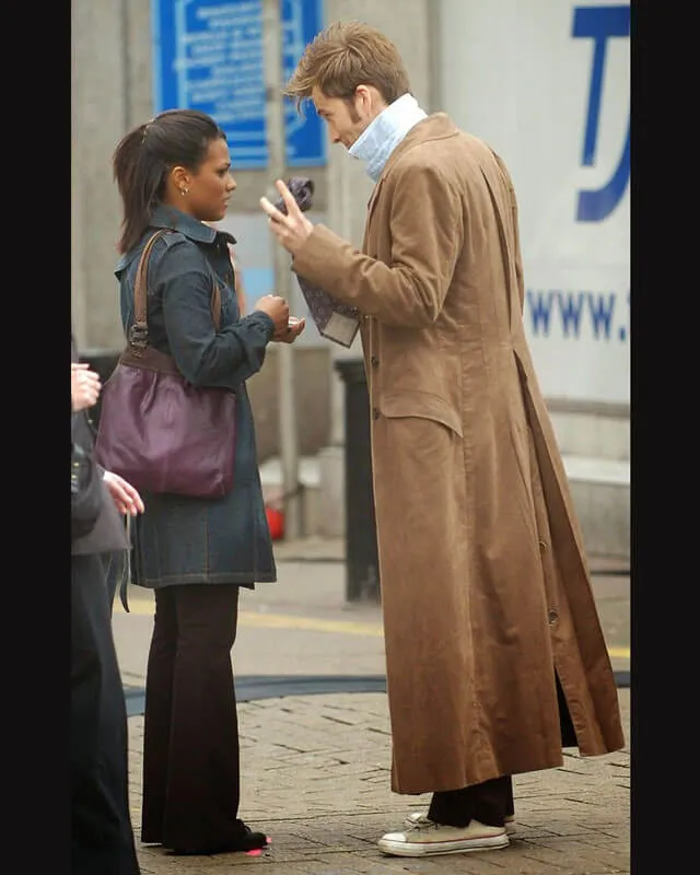 Dr. Who Tenth Doctor Brown Suede Coat