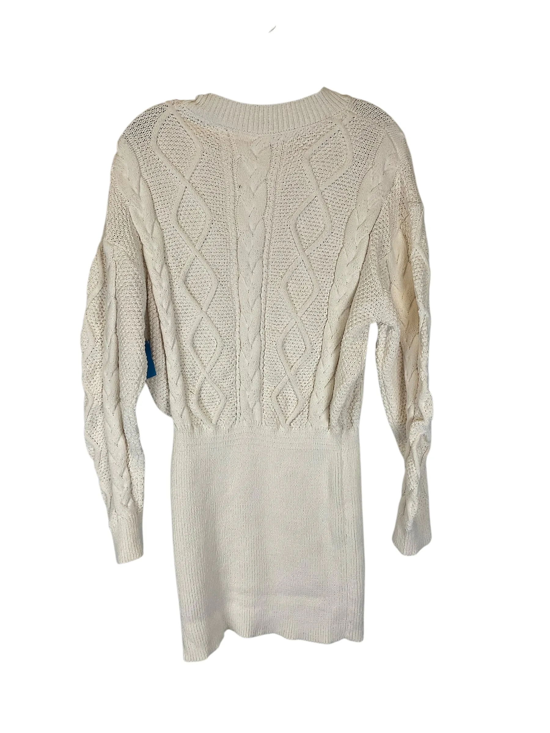 Dress Sweater By Shein In Cream, Size: Xl