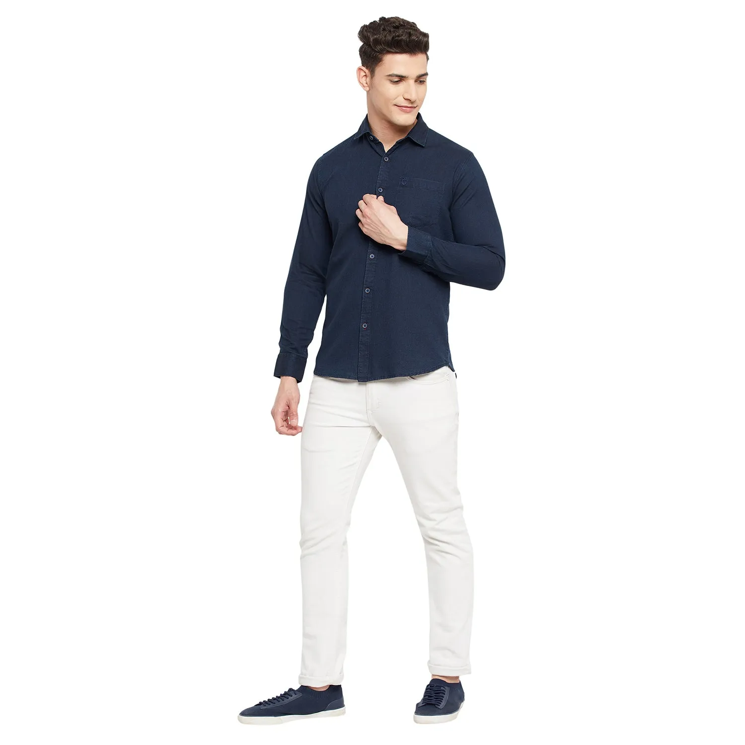 Duke Stardust Men Full Sleeve  Cotton Shirt (SDO8996)