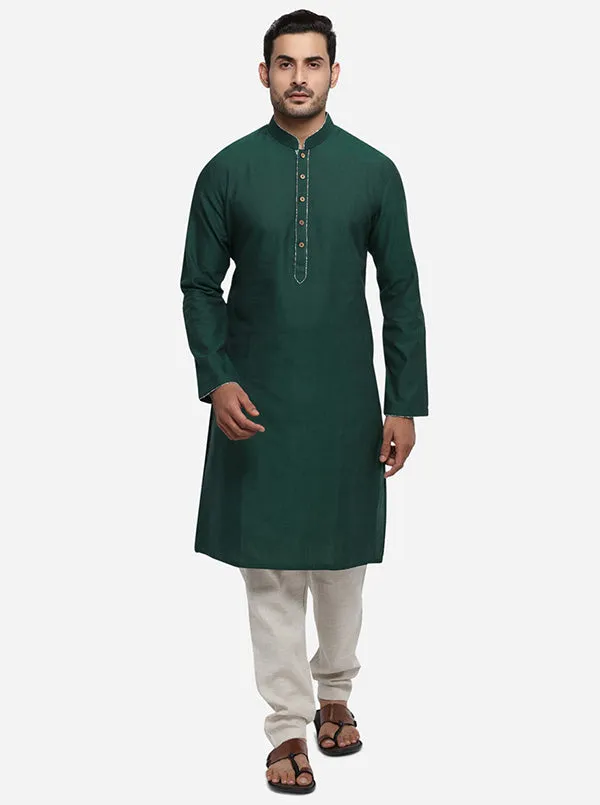 Emerald Green Kurta | Azania