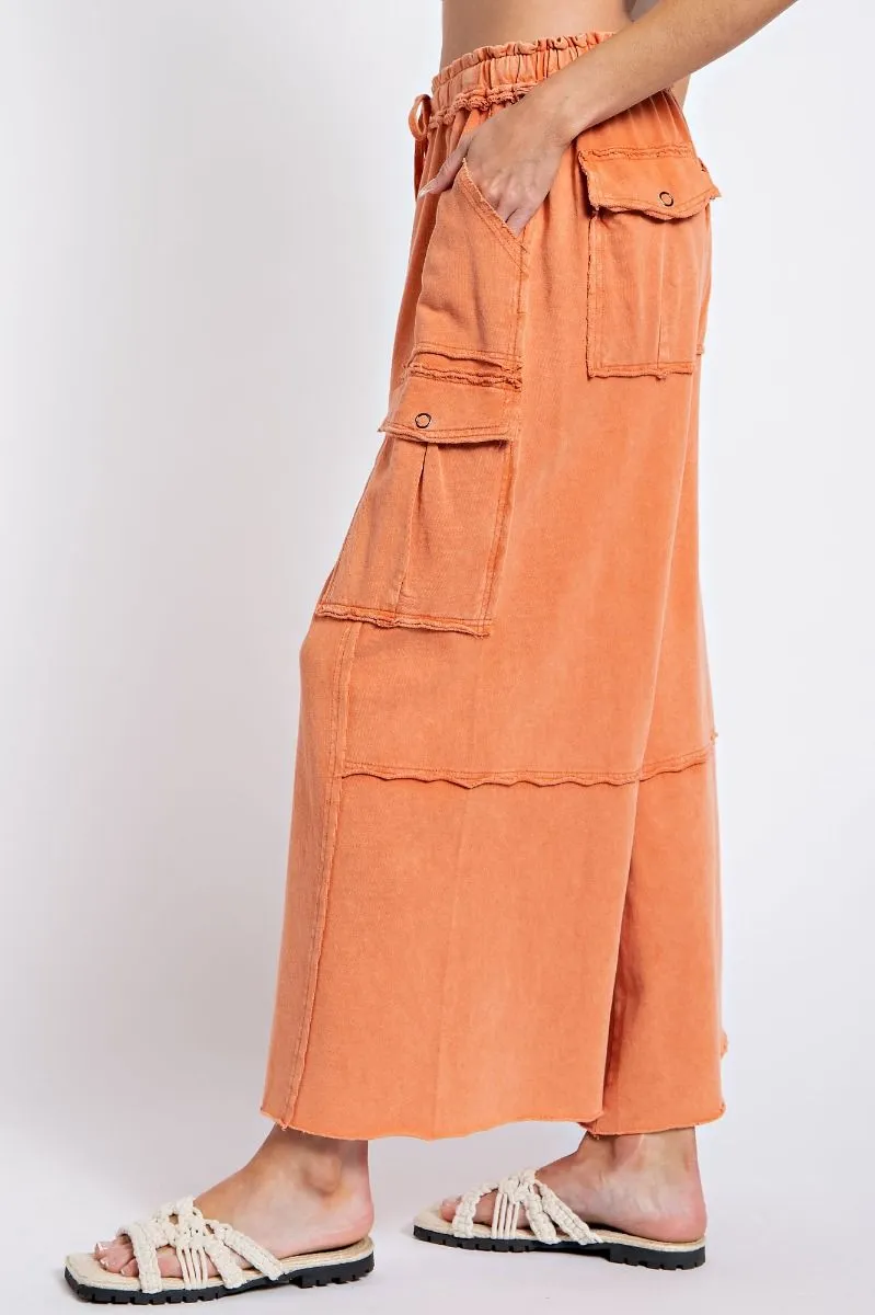 Faded Rust Utility Mineral Washed Pants