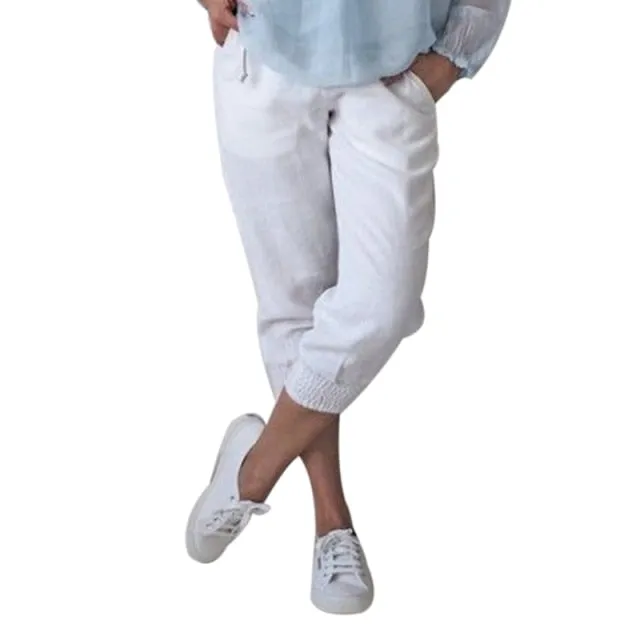 FashionSierra - White Women Cotton Pants Short Pants